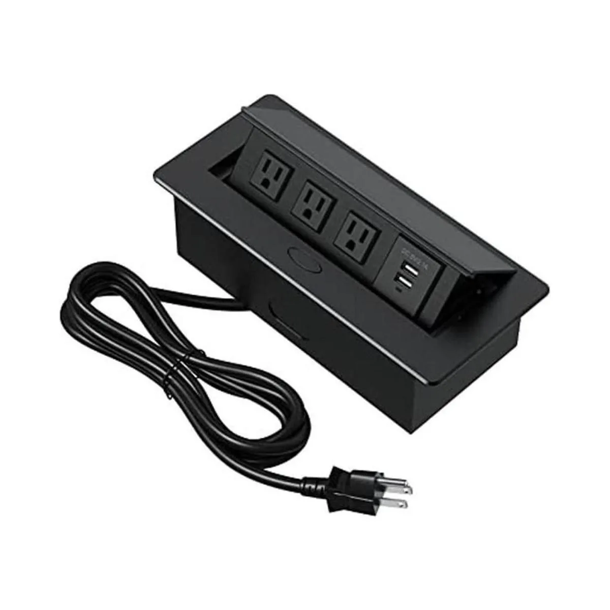 KYHSHJ Caja de conexión de escritorio con 2 puertos USB y_1