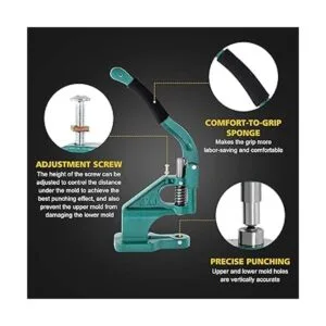 BEAMNOVA Kit de ojales para máquina de prensa manual con 3_4