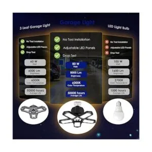 100W Super Bright Led Garage Light Bulbs LED Garage Light_4