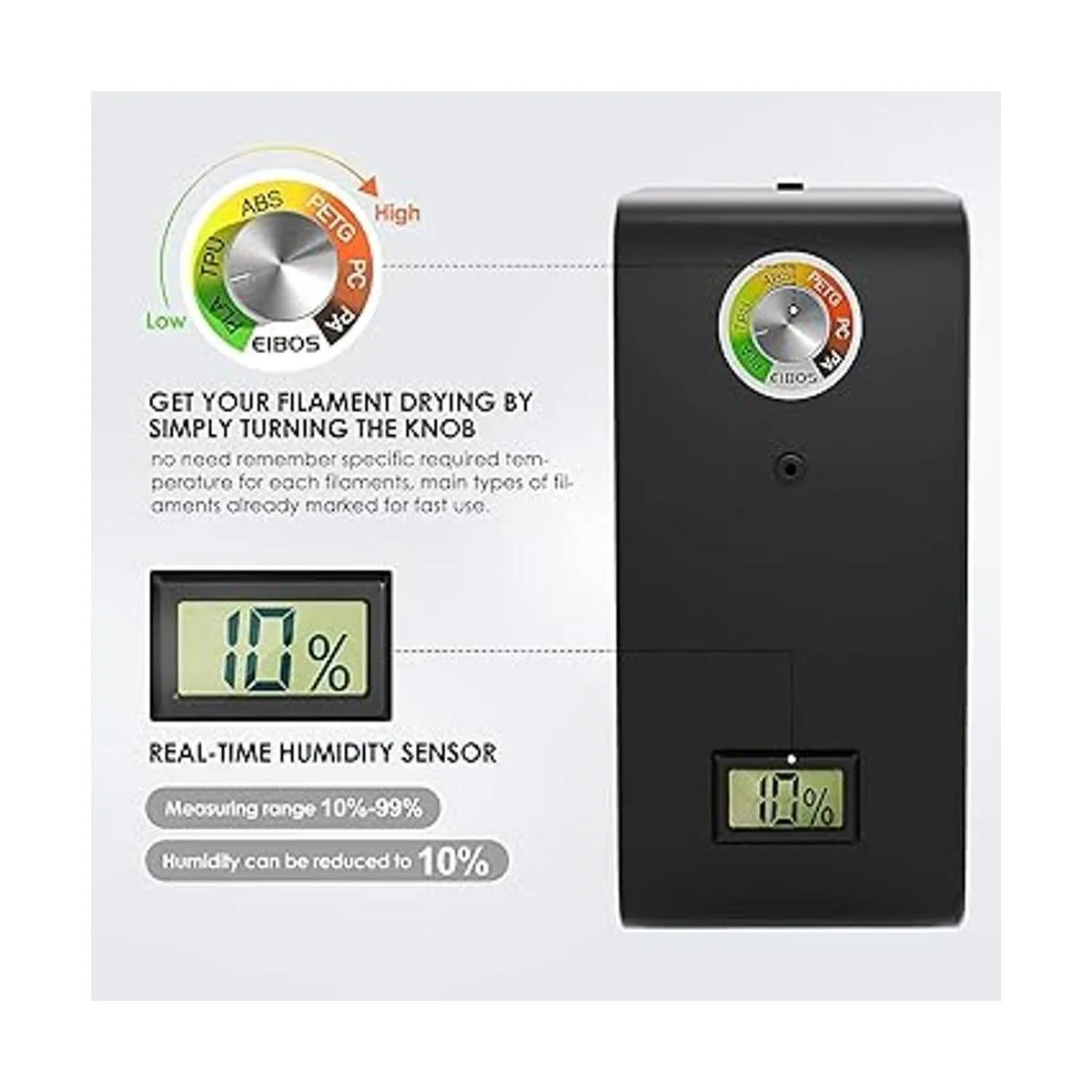 EIBOS Oficial secadora de filamento para impresora 3D de_6