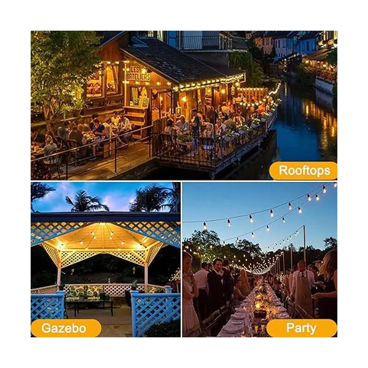 Cadena de luces LED para exteriores S14 de 100 pies luces_7