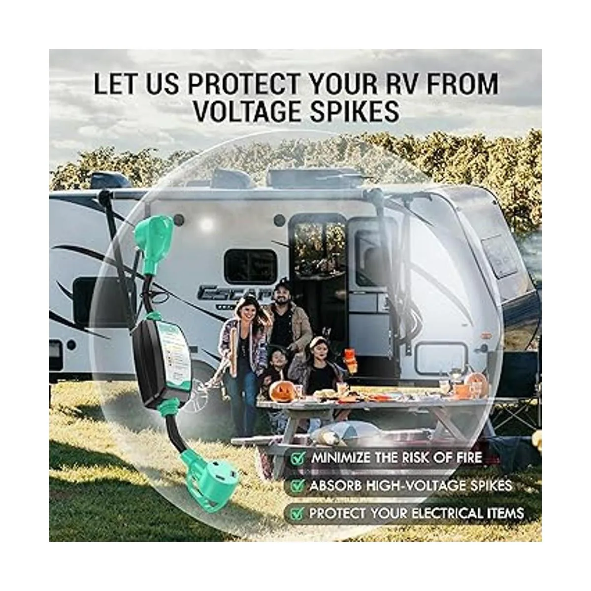 LATCH.IT Protector de sobretensiones de 30 amperios para_6