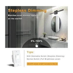 NIORSUN Lámpara de tocador de baño moderna de 23.62_2