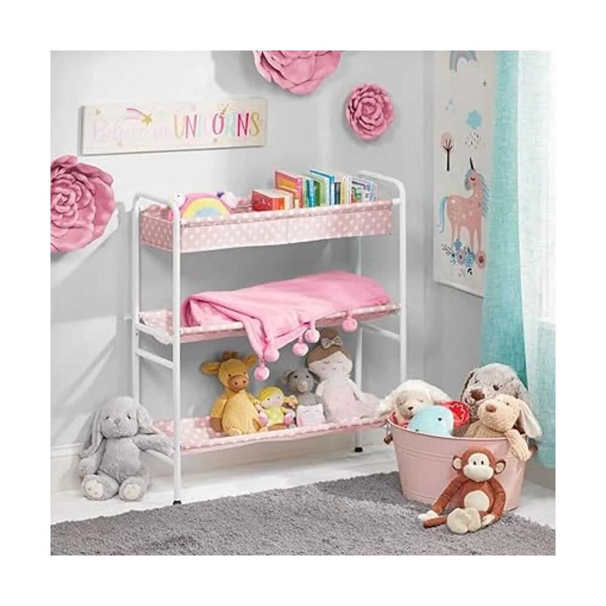 mDesign Carrito organizador de almacenamiento vertical de_2