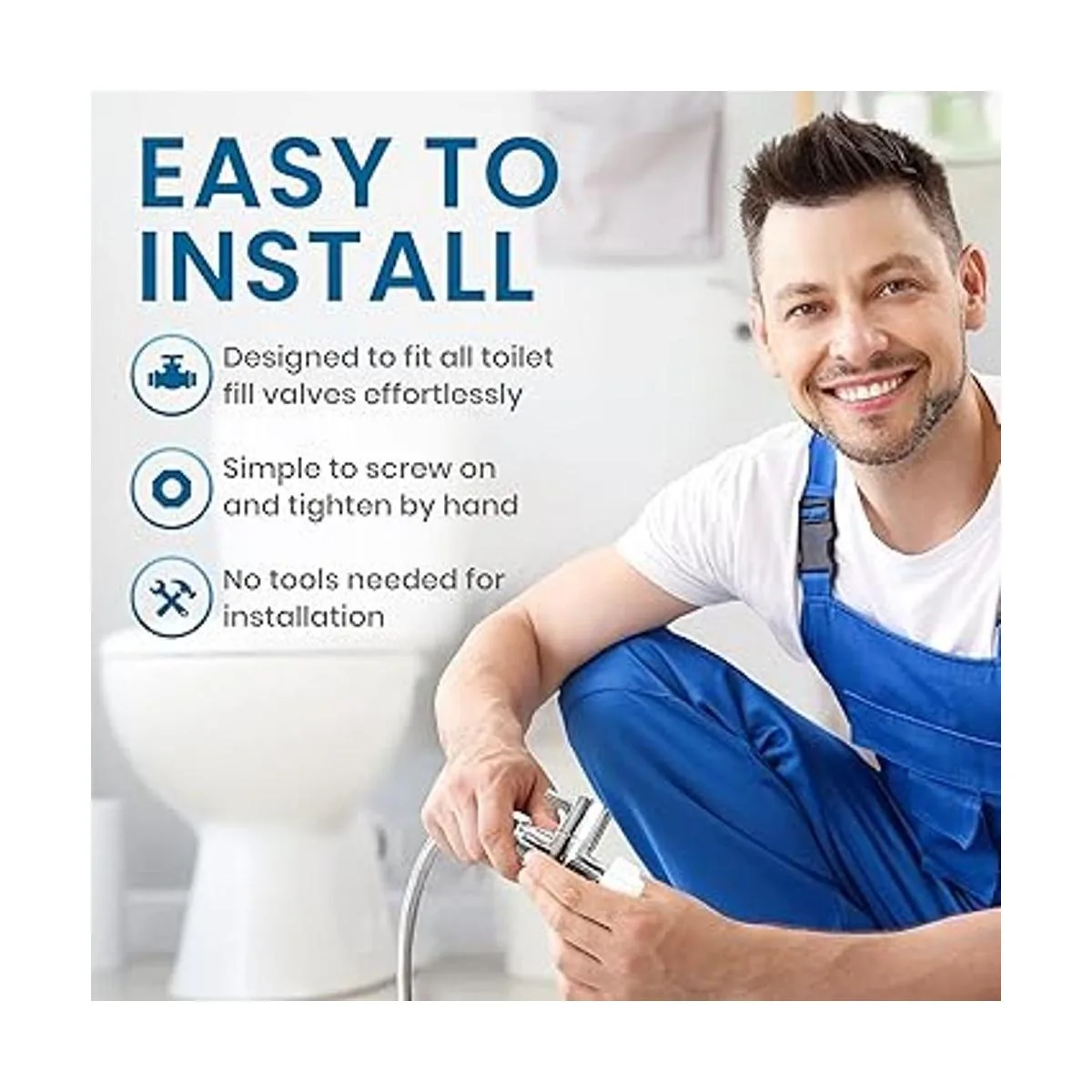 GenieBidet Accesorio de inodoro ultrafino con boquillas_4