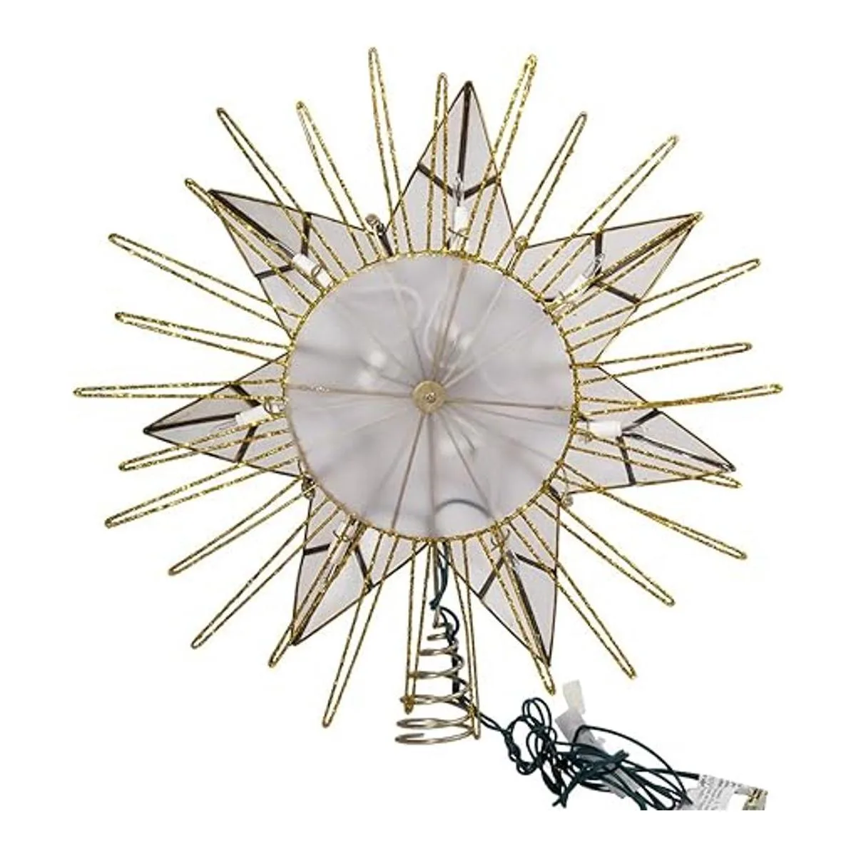 Kurt Adler 7 puntos Natural Capiz estrella iluminada para_7