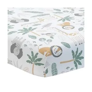 Lambs Ivy Jungle Friends Juego de ropa de cama de 5_4