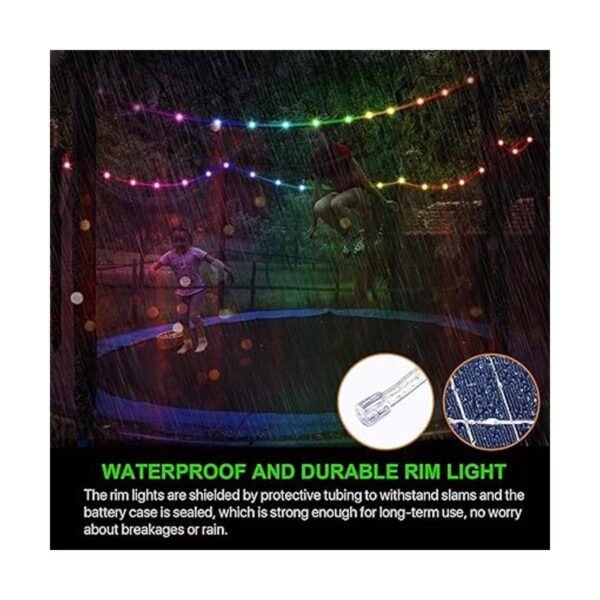 Versión con energía solarLuces LED de trampolín con_3