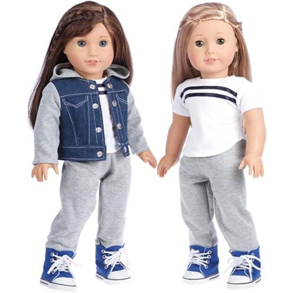 Tomboy Traje de 4 piezas Ropa para muñecas americanas_1