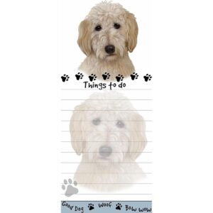 Goldendoodle magnético lista Pads Uniquely Shaped Sticky_1