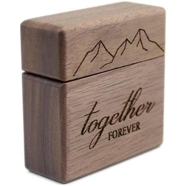 Together Forever Caja de anillos de compromiso de