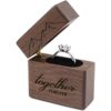 Together Forever Caja de anillos de compromiso de