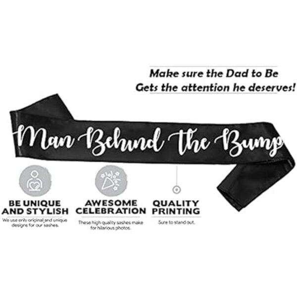 Man Behind The Bump Divertida banda de baby shower para_2