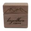 Together Forever Caja de anillos de compromiso de