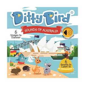 DITTY BIRD Libro de animales de Australia para bebés y_1