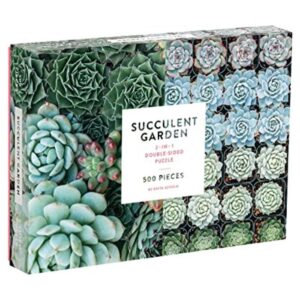 Galison Succulent Garden divertido rompecabezas de 500_1