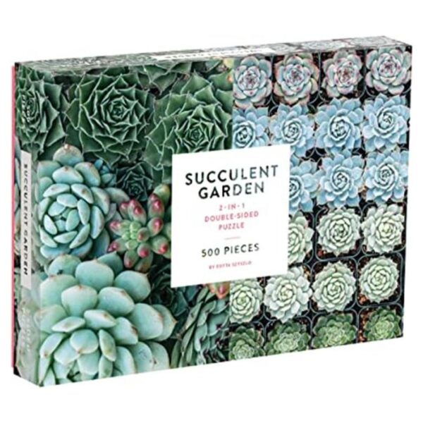 Galison Succulent Garden divertido rompecabezas de 500_1