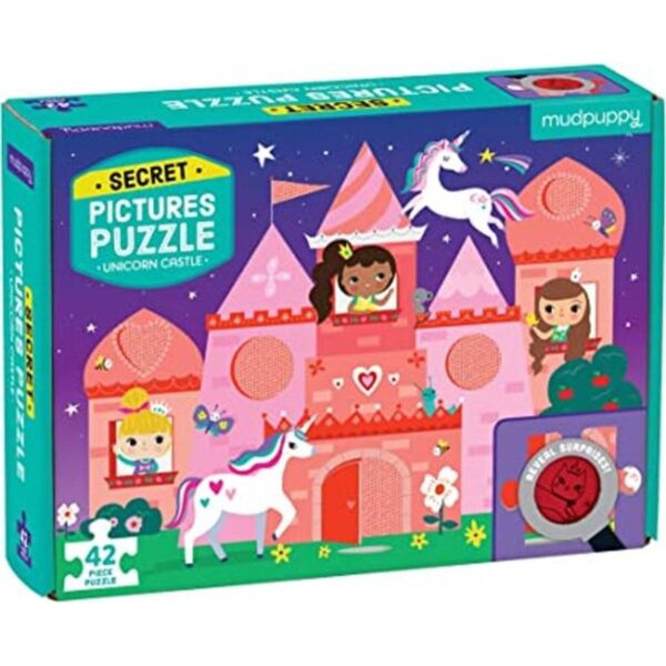 Mudpuppy Unicornio Castle Secret Pictures Rompecabezas_1