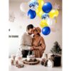 Kit de arco de guirnalda de globos azul real amarillo y