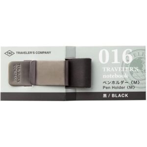 Cuaderno de viajero soporte para bolígrafos M negro 016_1