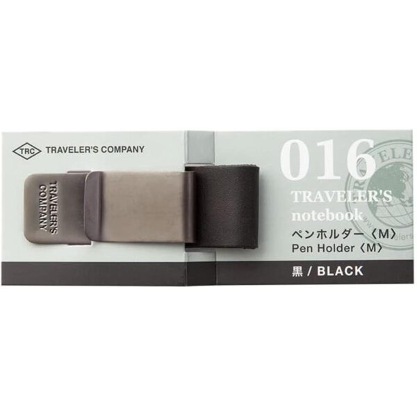 Cuaderno de viajero soporte para bolígrafos M negro 016_1