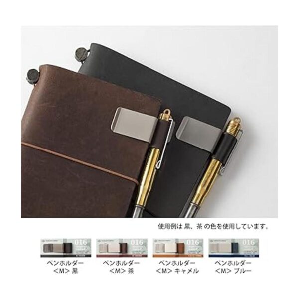 Cuaderno de viajero soporte para bolígrafos M negro 016_2