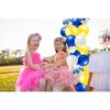 Kit de arco de guirnalda de globos azul real amarillo y