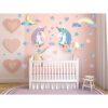 Calcomanías de pared de unicornio decoración de pared de