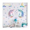 Calcomanías de pared de unicornio decoración de pared de