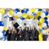 Kit de arco de guirnalda de globos azul real amarillo y