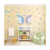 Calcomanías de pared de unicornio decoración de pared de