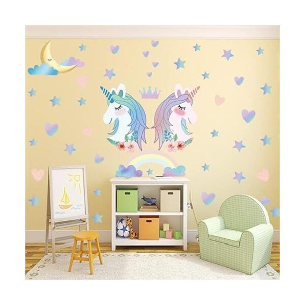 Calcomanías de pared de unicornio decoración de pared de