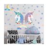 Calcomanías de pared de unicornio decoración de pared de