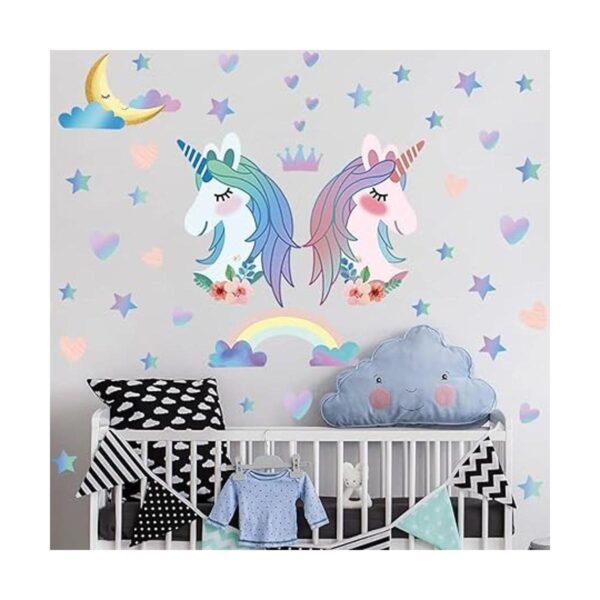 Calcomanías de pared de unicornio decoración de pared de