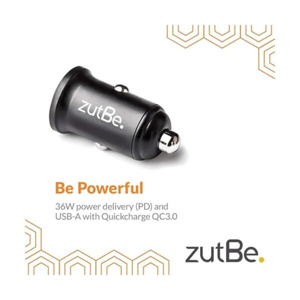zutBe Doble USBA de 36 W con un cargador rápido de metal_2