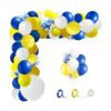 Kit de arco de guirnalda de globos azul real amarillo y
