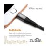 zutBe Shield Cable Lightning con certificado MFi plateado_3