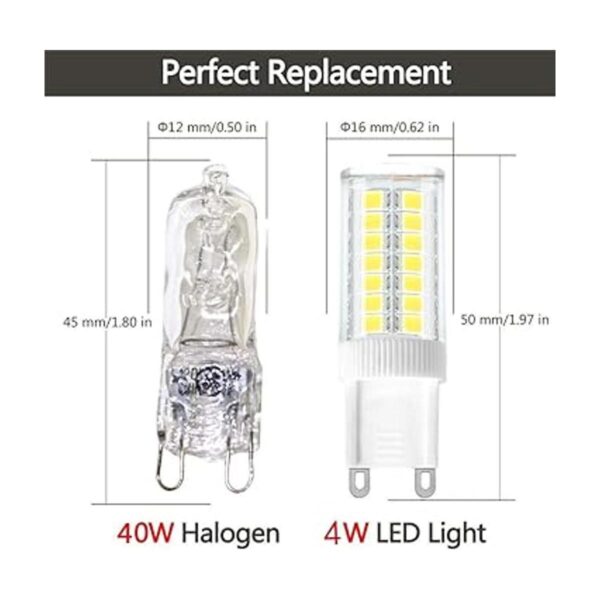 LED regulable G9 luz de día 4 W repuesto bombilla_2
