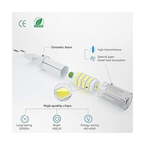 LED regulable G9 luz de día 4 W repuesto bombilla_5