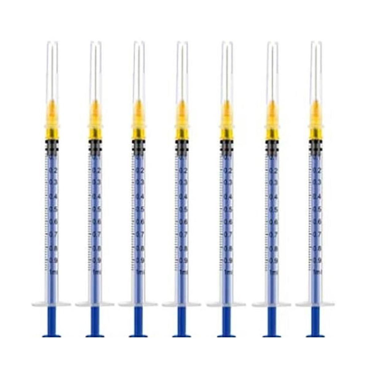 Paquete de 15 jeringas de plástico de 0.0 fl oz de 25 Ga