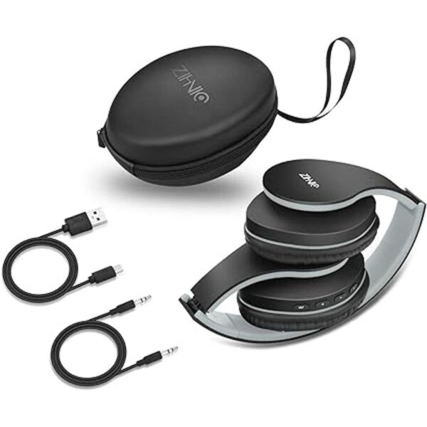 Zihnic Audífonos bluetooth circumaurales estéreo_6