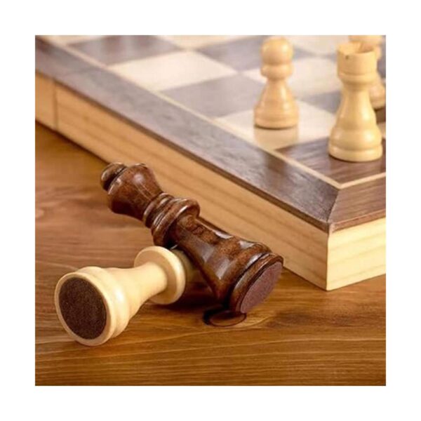 Juego de ajedrez de madera magnético de 15_5