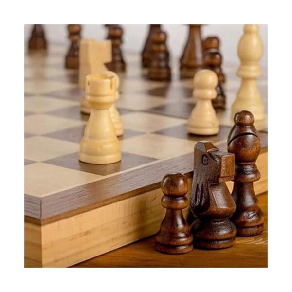 Juego de ajedrez de madera magnético de 15_2