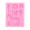 ZiXiang Moldes de silicona para fondant de carrusel para_6