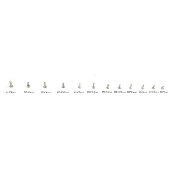 HVAZI Kit surtido de tornillos pequeños M1 M1.2 M1.4 M1.6_2