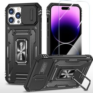 ZenRich Rugged Case for iPhone 14 Pro with Tempered Glass_1