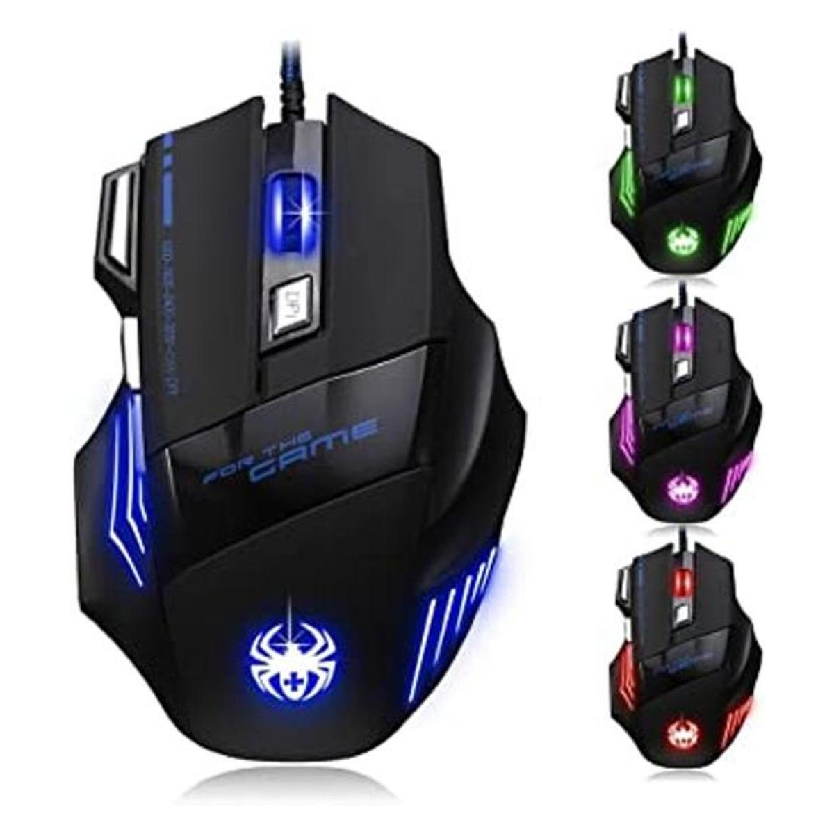 Zelotes AFUNTANegro T80 Ratones de ratón para