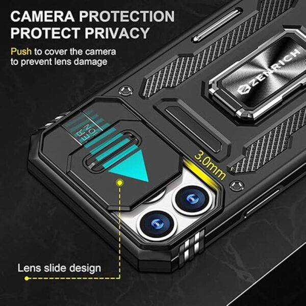 ZenRich Rugged Case for iPhone 14 Pro with Tempered Glass_4