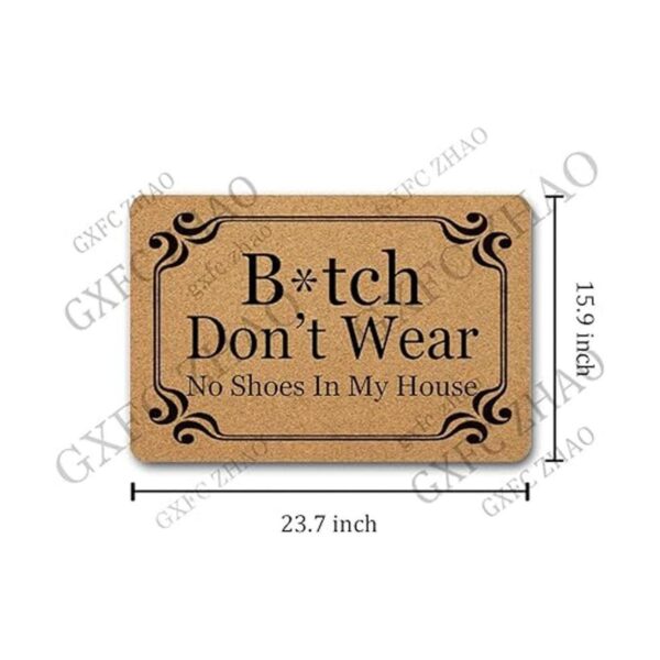 GXFC ZHAO Funny Welcome Felpudo decorativo para puerta de_4
