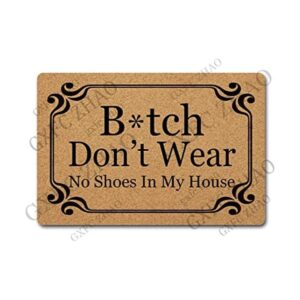 GXFC ZHAO Funny Welcome Felpudo decorativo para puerta de_1